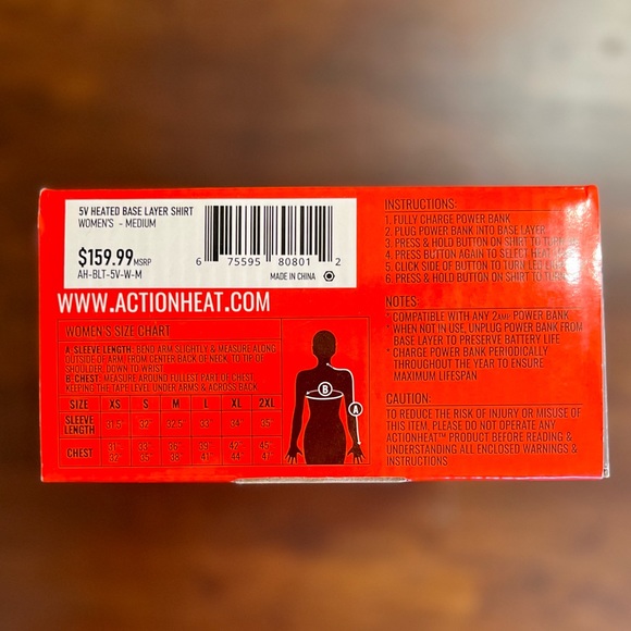 Rechargeable Heated Base Layer Shirt - Picture 5 of 6